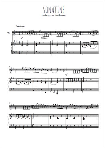 Téléchargez la partition de Sonatine. 1. Moderato